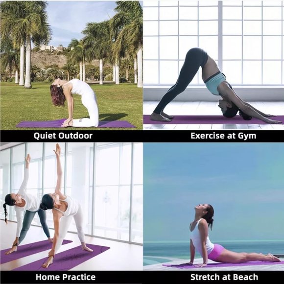 Premium TPE Yoga Mat 72" x 24" 6mm Thick Non Slip Durable Eco Friendly mat - Picture 3 of 8